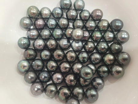 Tahiti Pearls Loose 10-11 mm Round Dark Natural Color and High Luster | The South Sea Pearl |  The South Sea Pearl