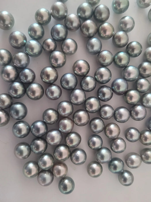 Tahiti Pearls Loose AAA 10 mm Round and Semiround with High Luster | The South Sea Pearl |  The South Sea Pearl