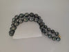 Tahiti Pearls Necklace of Dark Natural Color 11-12 mm, High Luster, 18K Solid Gold Clasp | The South Sea Pearl |  The South Sea Pearl