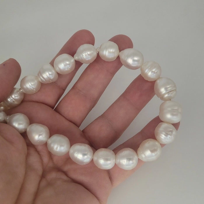 White South Sea Pearls 11-13 mm Very High Luster 18K Gold Clasp | The South Sea Pearl |  The South Sea Pearl