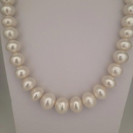 White South Sea Pearls 12-14 mm Very High Luster 18K Solid Gold Clasp | The South Sea Pearl |  The South Sea Pearl