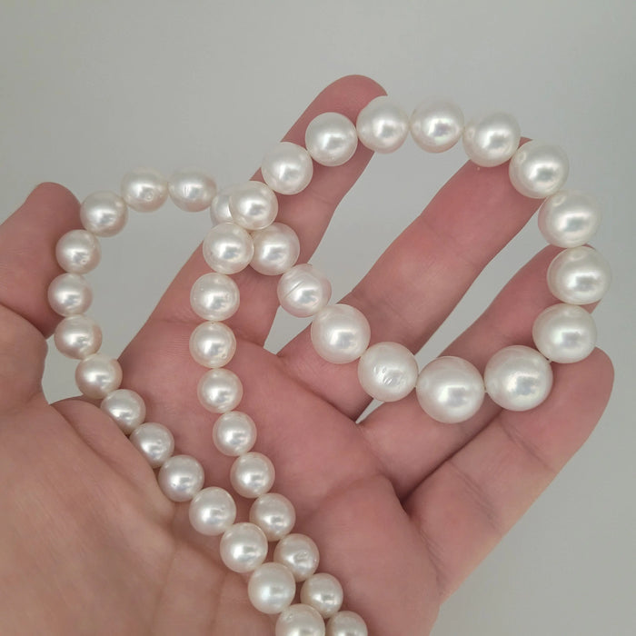 White South Sea Pearls 7-13 mm Very High Luster 18K Gold Clasp | The South Sea Pearl |  The South Sea Pearl