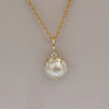 Yellow Gold 18K Diamond and Australian Mabe Pearl Pendant Necklace | The South Sea Pearl |  The South Sea Pearl