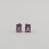 Amethyst Precious Stones 18K Gold Pearl Earrings Stud - MIMUKA