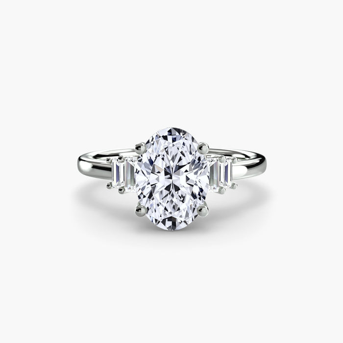 Baguette Accent Solitaire - MIMUKA