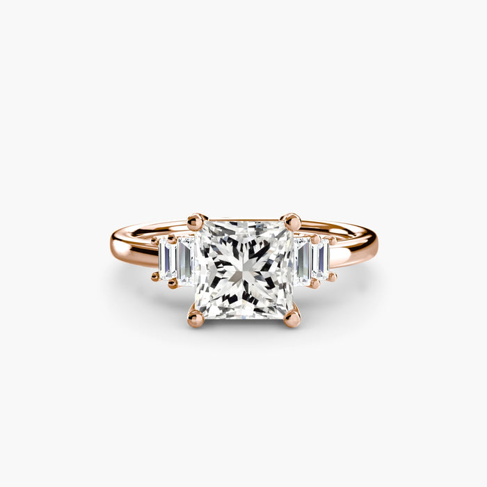 Baguette Accent Solitaire - MIMUKA