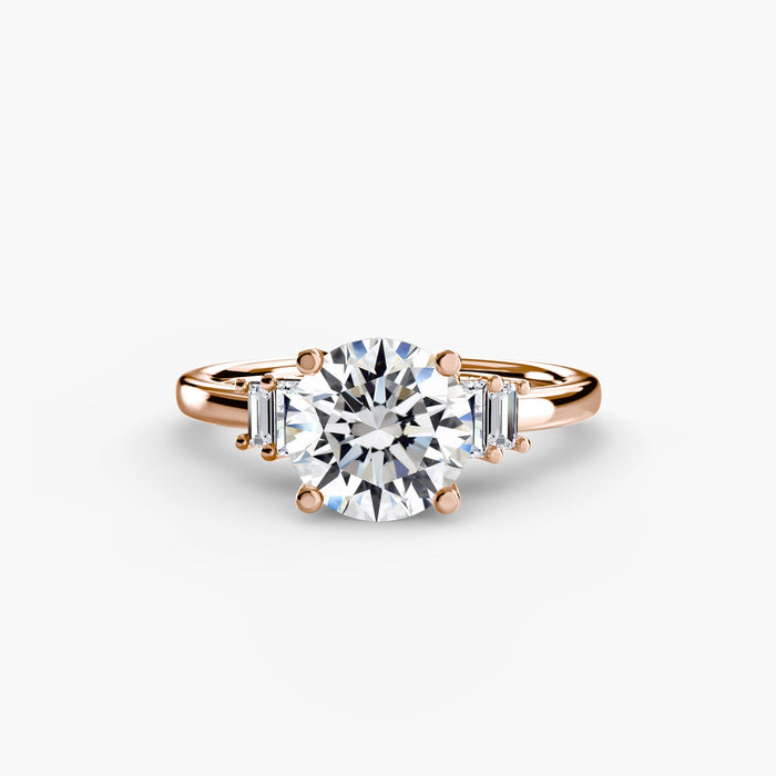 Baguette Accent Solitaire - MIMUKA