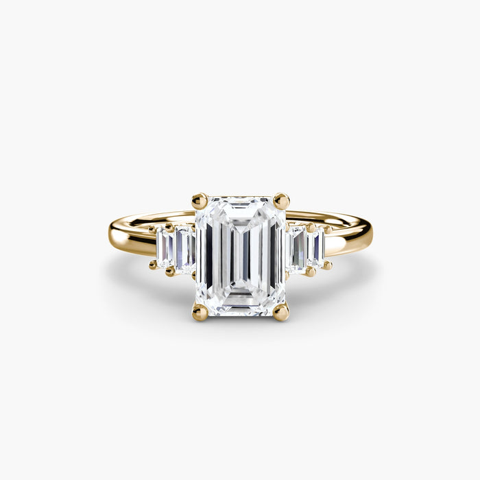 Baguette Accent Solitaire - MIMUKA