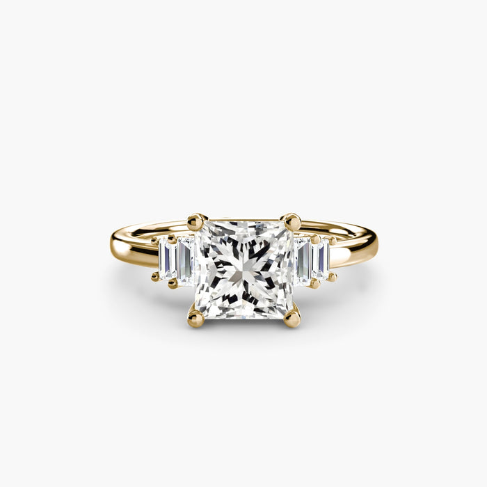 Baguette Accent Solitaire - MIMUKA
