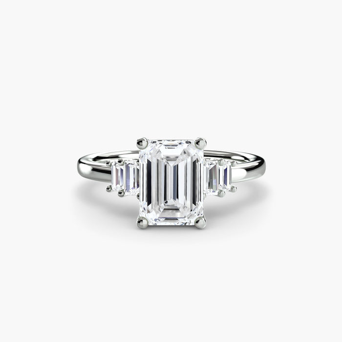 Baguette Accent Solitaire - MIMUKA