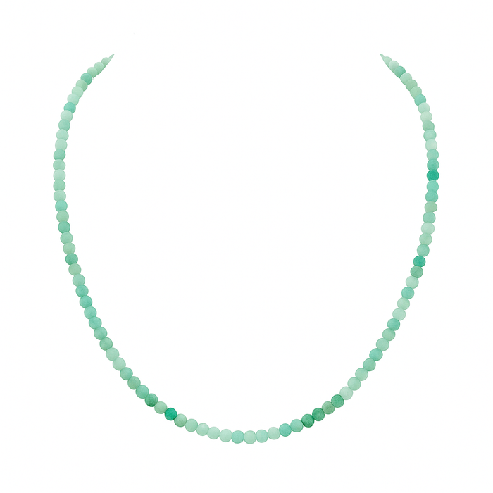 Collar de Piedras Preciosas, Rubí, Zafiro, Esmeralda, Amatista, 45 cm, Cierre Mosquetón, Ajustable - MIMUKA