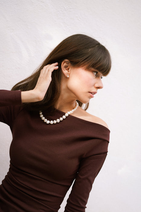 Cultured Pearl Earrings Yellow Gold 9K - MIMUKA