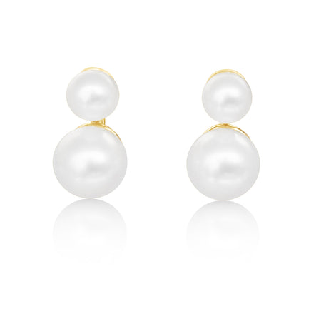 Cultured Pearl Earrings Yellow Gold 9K - MIMUKA