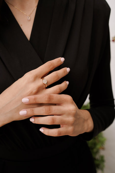 Heart Ring Silver Gold Plated - MIMUKA