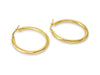 Hoop Earrings in Silver 925 Gold Plated 26 x 23 mm Oval Shape - MIMUKA