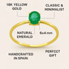 Natural Emerald 18K Gold Ring - MIMUKA