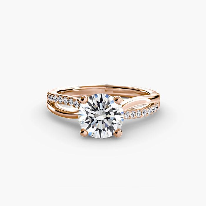 The Split Shank Pavé Solitaire - MIMUKA