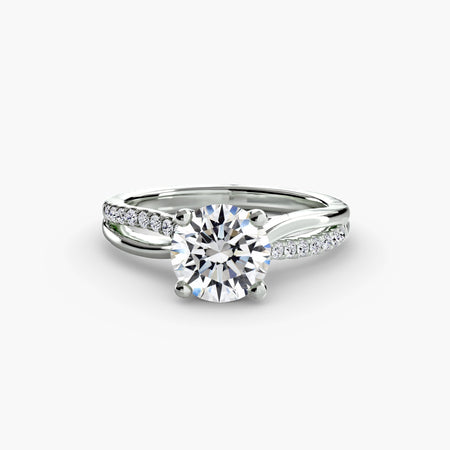 The Split Shank Pavé Solitaire - MIMUKA
