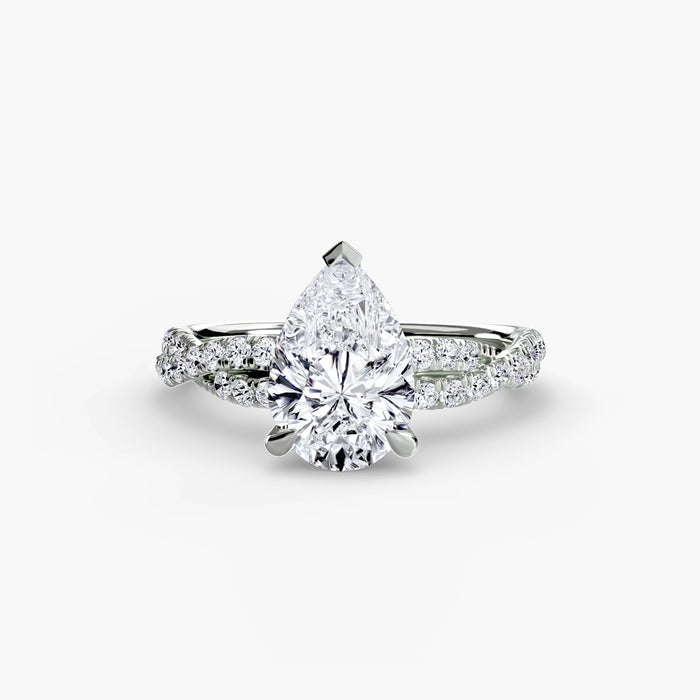 The Twisted Pavé Solitaire - MIMUKA