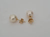 18K Akoya Pearl Earrings from Japan, manufactured in 18 Karats Solid Gold - Sizes 7-9mm -  The South Sea Pearl
