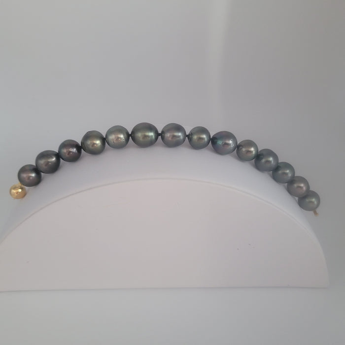 Tahiti Pearls 11-12  mm Dark Color Bracelet |  The South Sea Pearl |  The South Sea Pearl