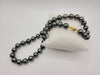 Tahitian Pearl Necklace 10-11 mm Round Natural Color, 18 Karat Solid Gold Clasp - Only at  The South Sea Pearl