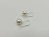 Dangle Pearl Earrings - White South Sea Pearls 9 mm Earring, White Natural Color and High Luster - French Hook Earrings - Only at  The South Sea Pearl