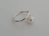 Adjustable Pearl Ring for Woman, White South Sea Pearl, Round 9 mm - Adjustable to all sizes White South Sea Pearl Ring -The South Sea Pearl