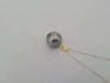 Tahiti Pearl 14 mm Silver- Green Natural Color, 18 Karat Solid Gold Pendant Necklace -  The South Sea Pearl