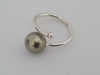 Tahiti Pearl Ring 10 mm Round Natural Color AAA Quality | The South Sea Pearl |  The South Sea Pearl