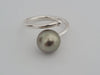 Tahiti Pearl Ring 10 mm Round Natural Color AAA Quality | The South Sea Pearl |  The South Sea Pearl