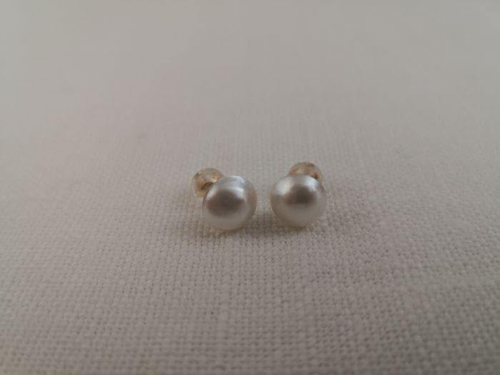 Australian Mabe Pearl earrings 18 Karat Gold - Only at  The South Sea Pearl
