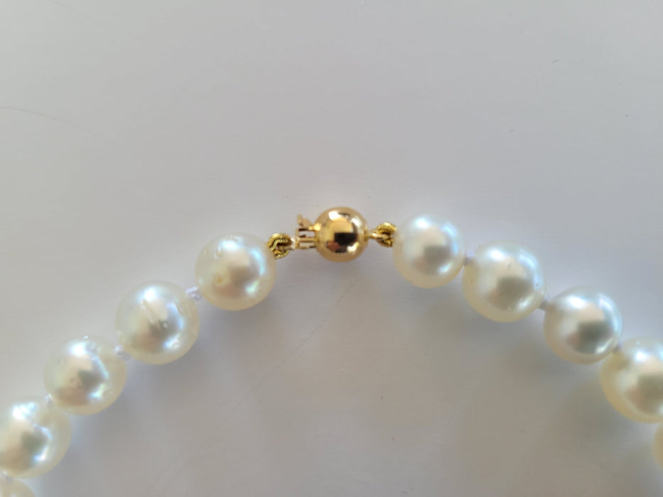 South Sea Pearl Necklace 8-9 mm White Color - Only at  The South Sea Pearl