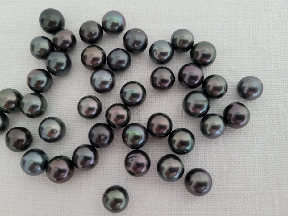 Tahiti Natural Dark Color and High Luster, Wholesale Lot - Only at  The South Sea Pearl