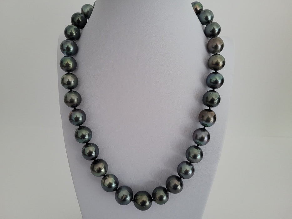 Tahiti Pearl Necklace 12-15 mm Natural Color and High Luster - Only at  The South Sea Pearl