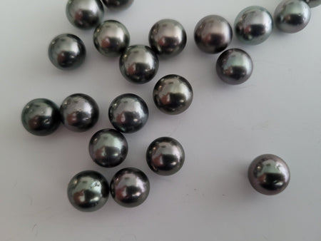 Tahiti Pearls 9 mm Round, High Luster. Wholesale Lot 20 pcs - Only at  The South Sea Pearl