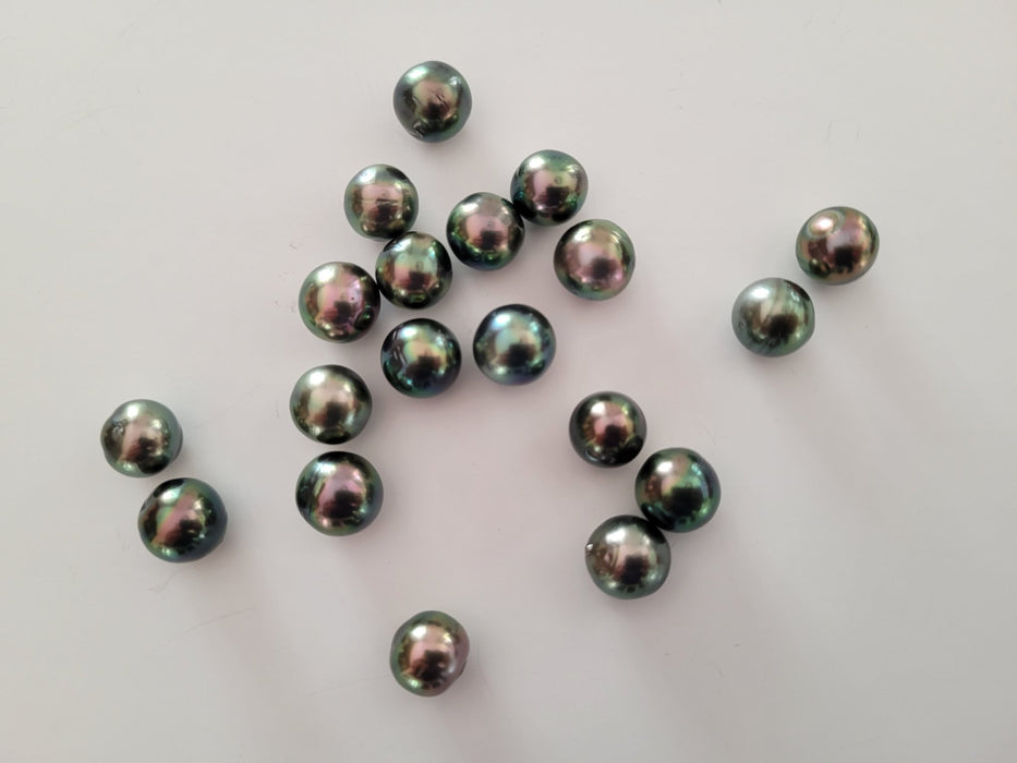 Tahiti Pearls Peacok Color 10 mm High Luster. Wholesale Lot 19 pcs - Only at  The South Sea Pearl