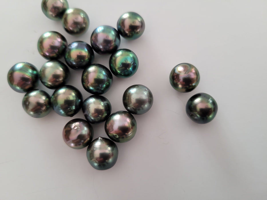 Tahiti Pearls Peacok Color 10 mm High Luster. Wholesale Lot 19 pcs - Only at  The South Sea Pearl