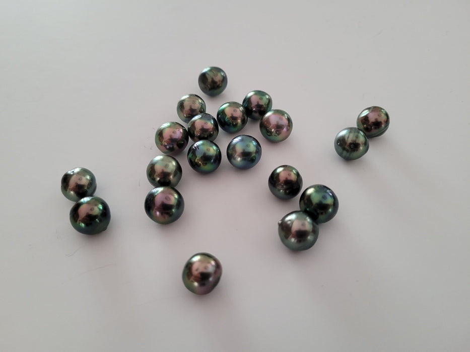 Tahiti Pearls Peacok Color 10 mm High Luster. Wholesale Lot 19 pcs - Only at  The South Sea Pearl